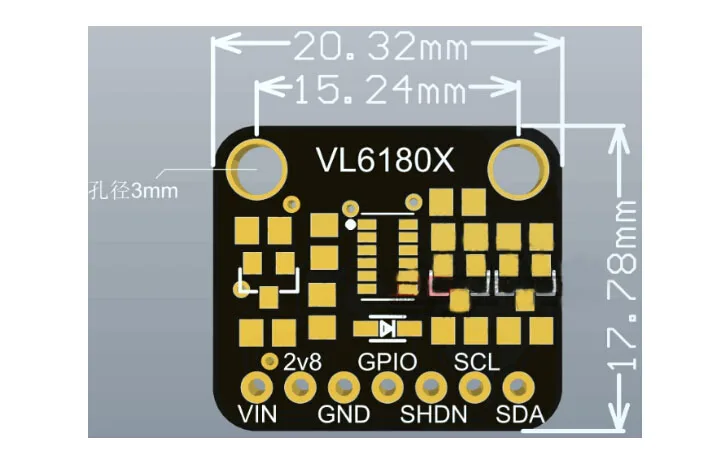 L6180 VL6180X Range Finder Optical Ranging Sensor Module (1)
