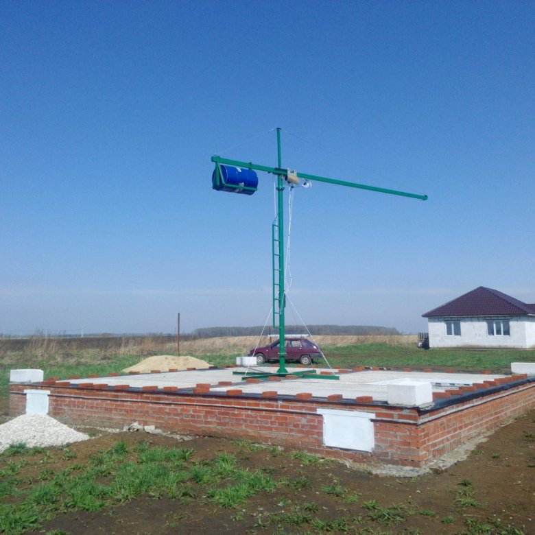 Самодельный кран для строительства дома: самодельный, подъемный, как ...