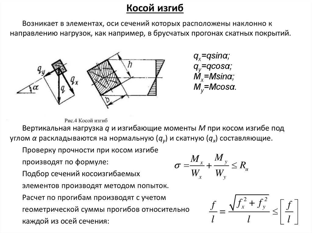 Расчет двутавра на отгиб полки