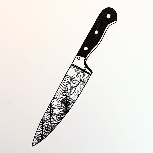 Рисунки на ножах эскизы