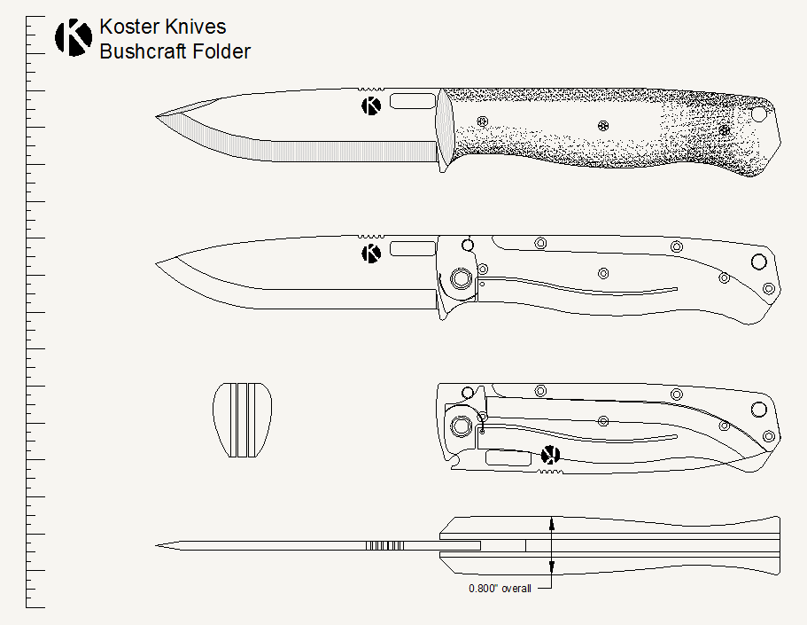 Нож складной своими руками чертежи с размерами