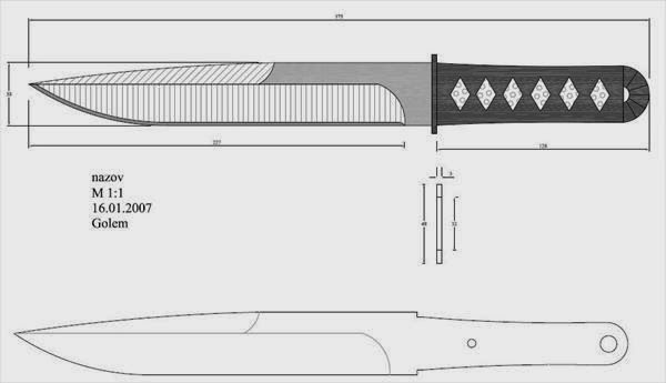 Эскизы ножей для самостоятельного изготовления