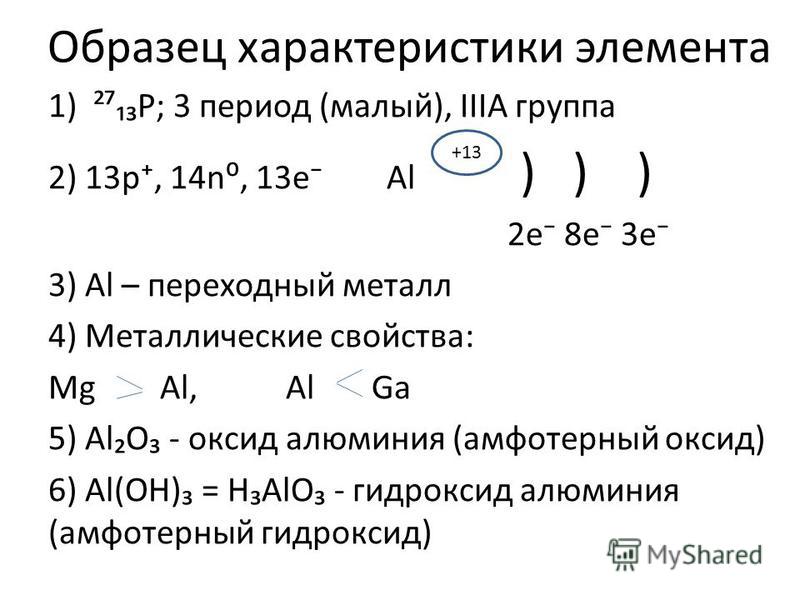 Дать характеристику химическому элементу номер 11 по плану