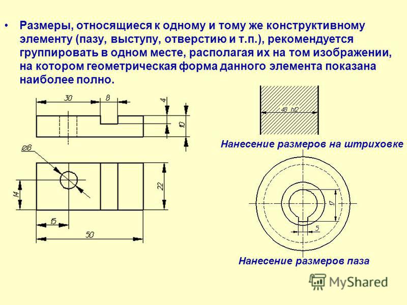 На каком чертеже правильно проведены центровые линии