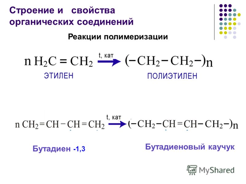 Дивинил вступает в реакцию. Полимеризация бутадиена 1.3. Реакция полимеризации бутадиена-1.3. Бутадиен-1.3 бутадиеновый каучук. Как из бутадиен-1.3 получить бутадиеновый каучук.