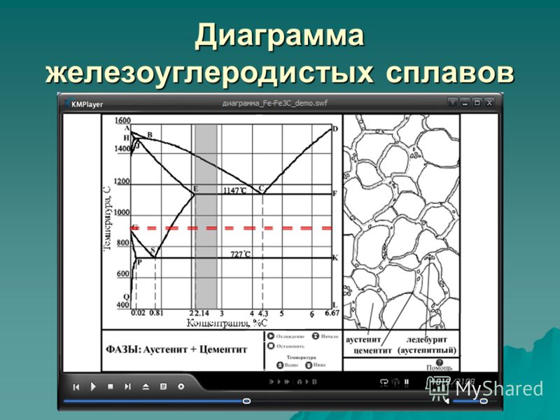 Диаграмма состояния железоуглеродистых сплавов