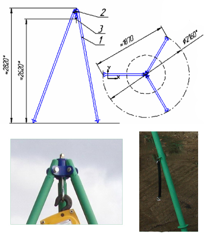 Тренога для лебедки своими руками чертежи