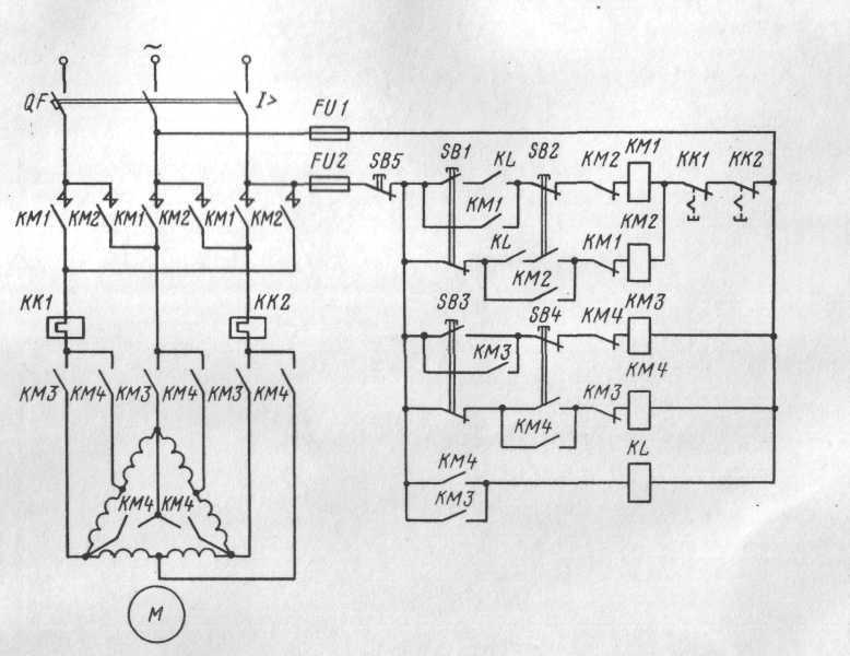 Двигатель асинхронный 380 схема подключения