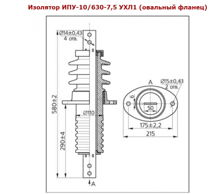 Ип изолятор: 10/630, 10/1000, 10/1600, 10/315