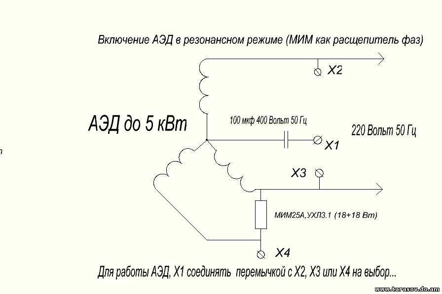 Калькулятор расчета пускового конденсатора