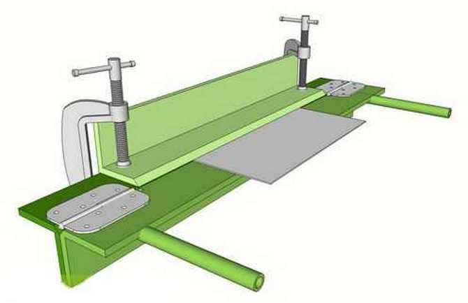 Гибочный станок для листового металла своими руками из уголка чертежи