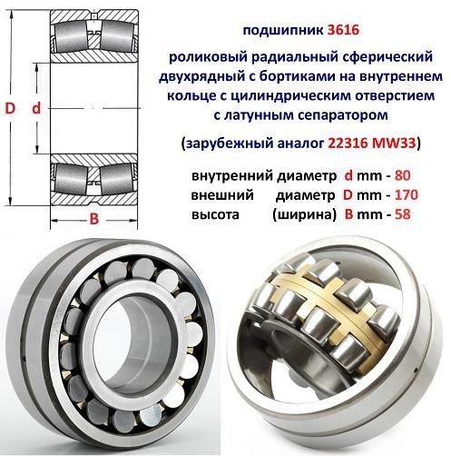 Внутренний подшипник:  с внутренним диаметром 100мм в каталоге .