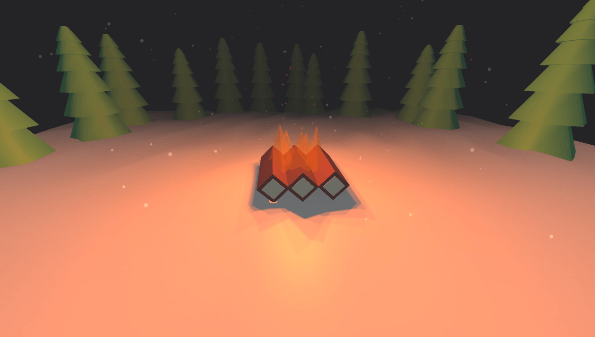 Demo image: 3D Campfire