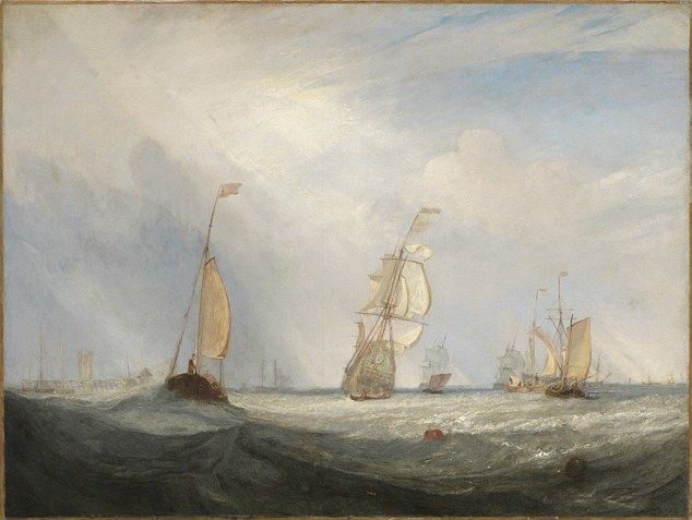 City of Utrecht, 64, Going to Sea, 1832 (oil on canvas) by Joseph Mallord William Turner (1775-1851)