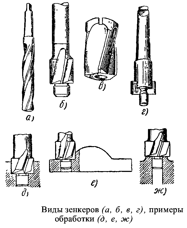 Чертеж сверло зенкер