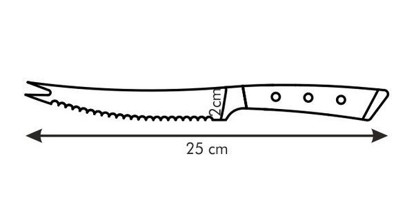 Чертеж ножа для овощей