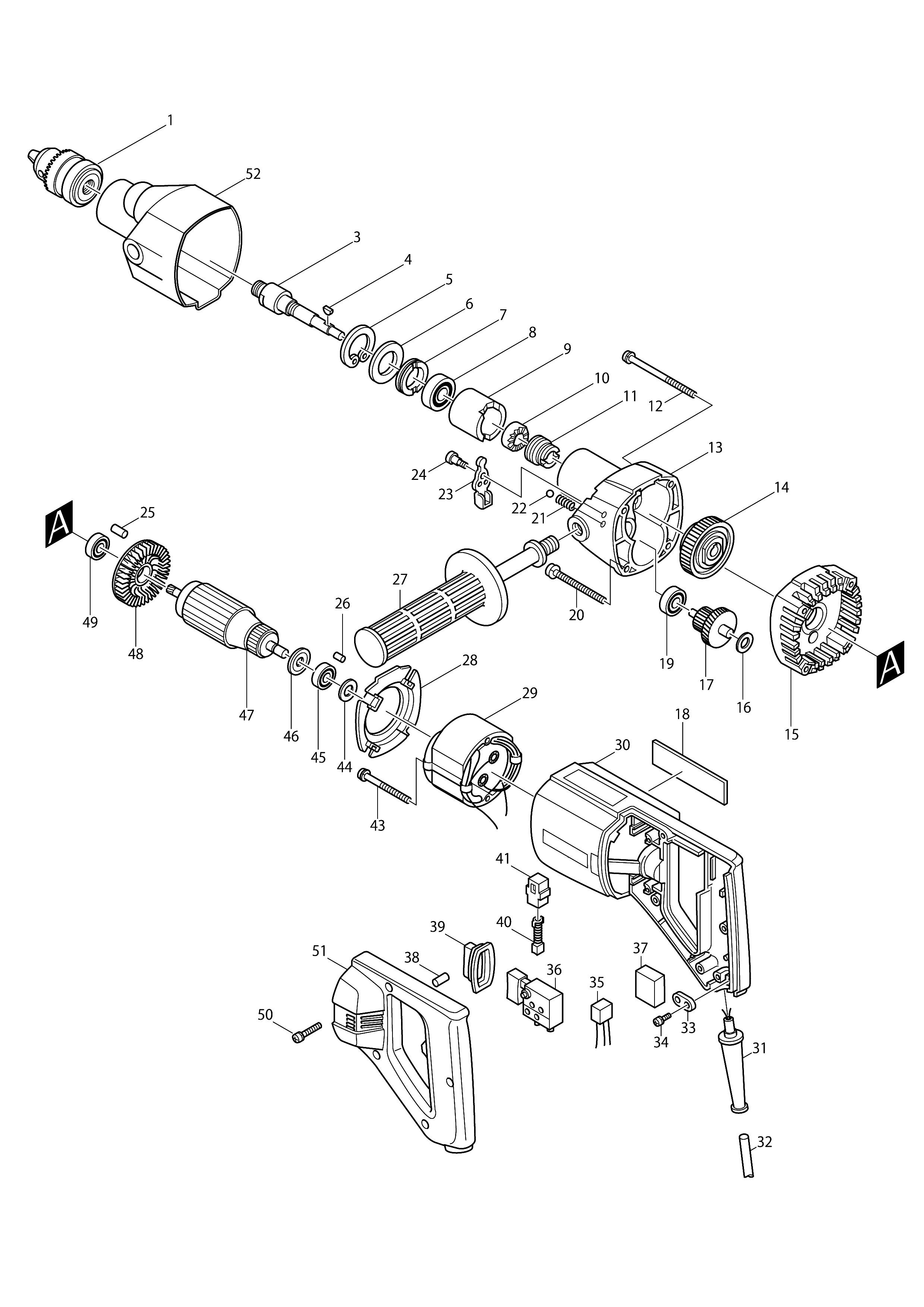 Makita 2470 схема