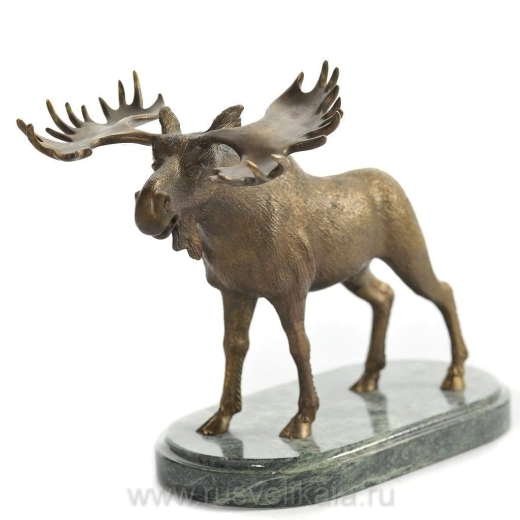скульптура бронзовая олень