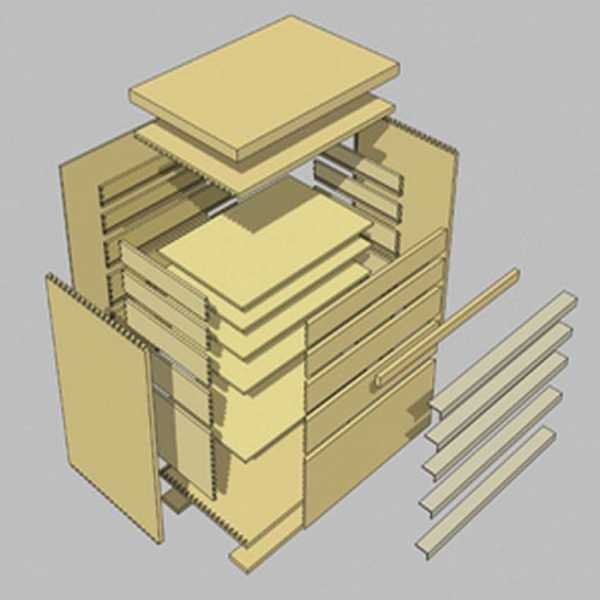 Эскиз ящика для инструментов