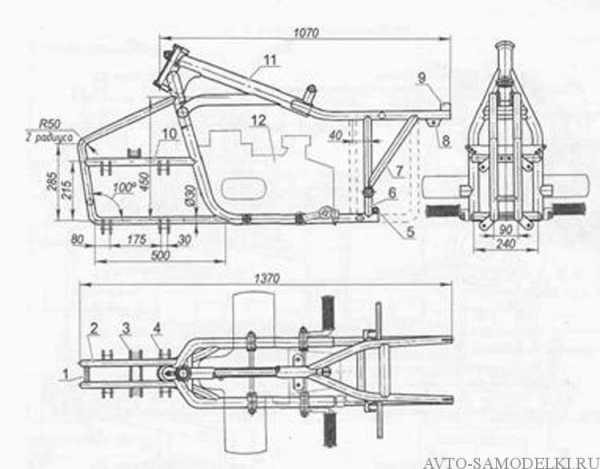 Сделать квадроцикл своими руками чертежи