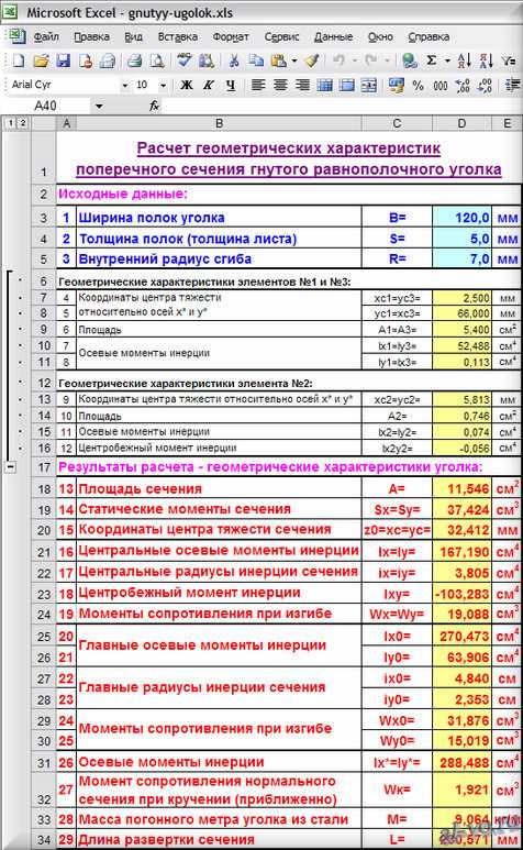 Расчет нагрузки на стеллаж пример