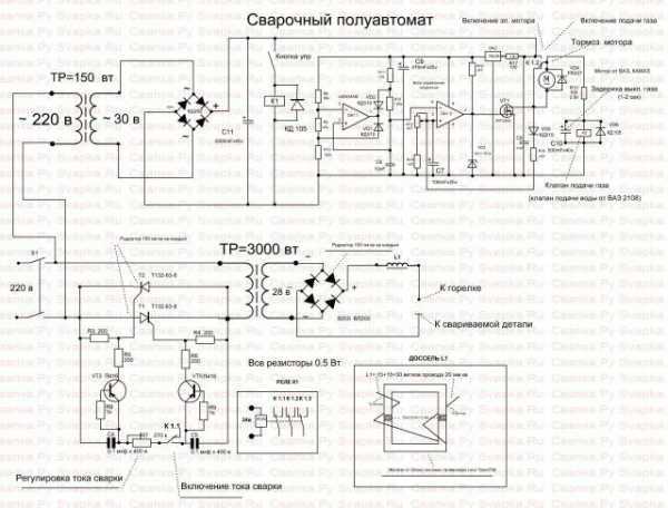 Регулятор скорости подачи проволоки сварочного полуавтомата схема