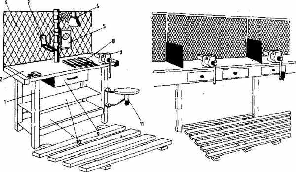 Как сделать слесарный верстак своими руками чертежи из металла