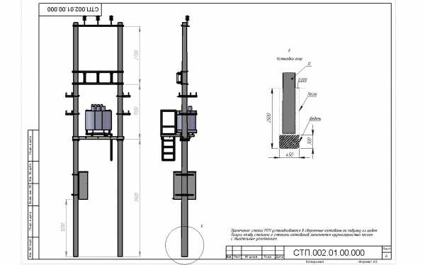 Типовой проект мачтовая трансформаторная подстанция
