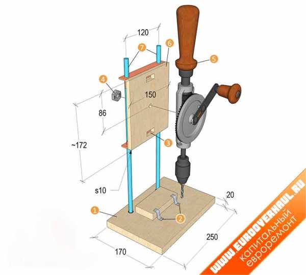 Стойка для дрели своими руками чертежи