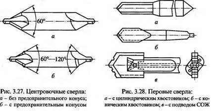 Перьевое сверло чертеж